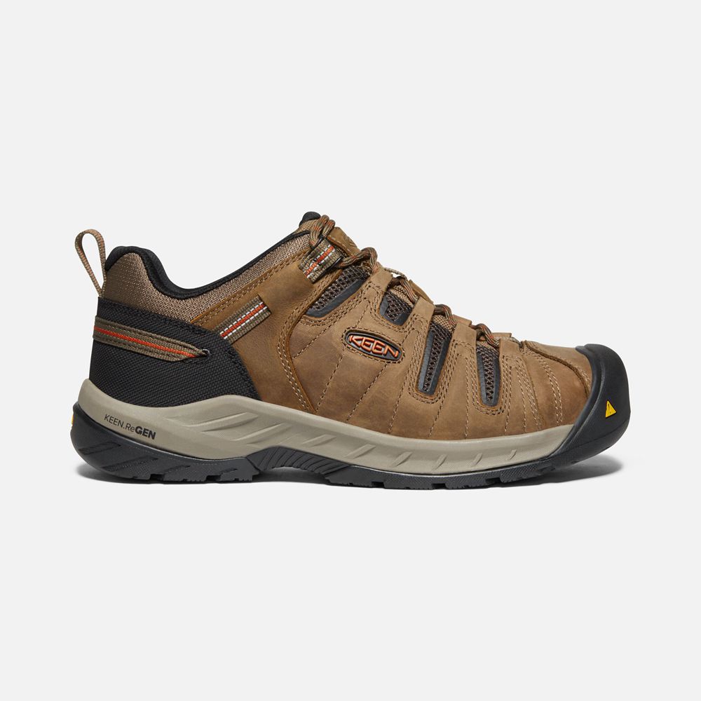 Keen Werkschoenen Heren Bruin/Zwart - Flint Ii (Steel Toe) - 21456-ACNF